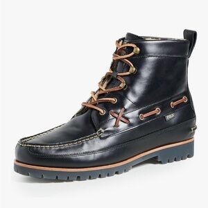 Polo by Ralph Lauren Black and Brown Men's Boots